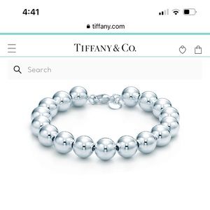 Tiffany 10mm hardware bead bracelet